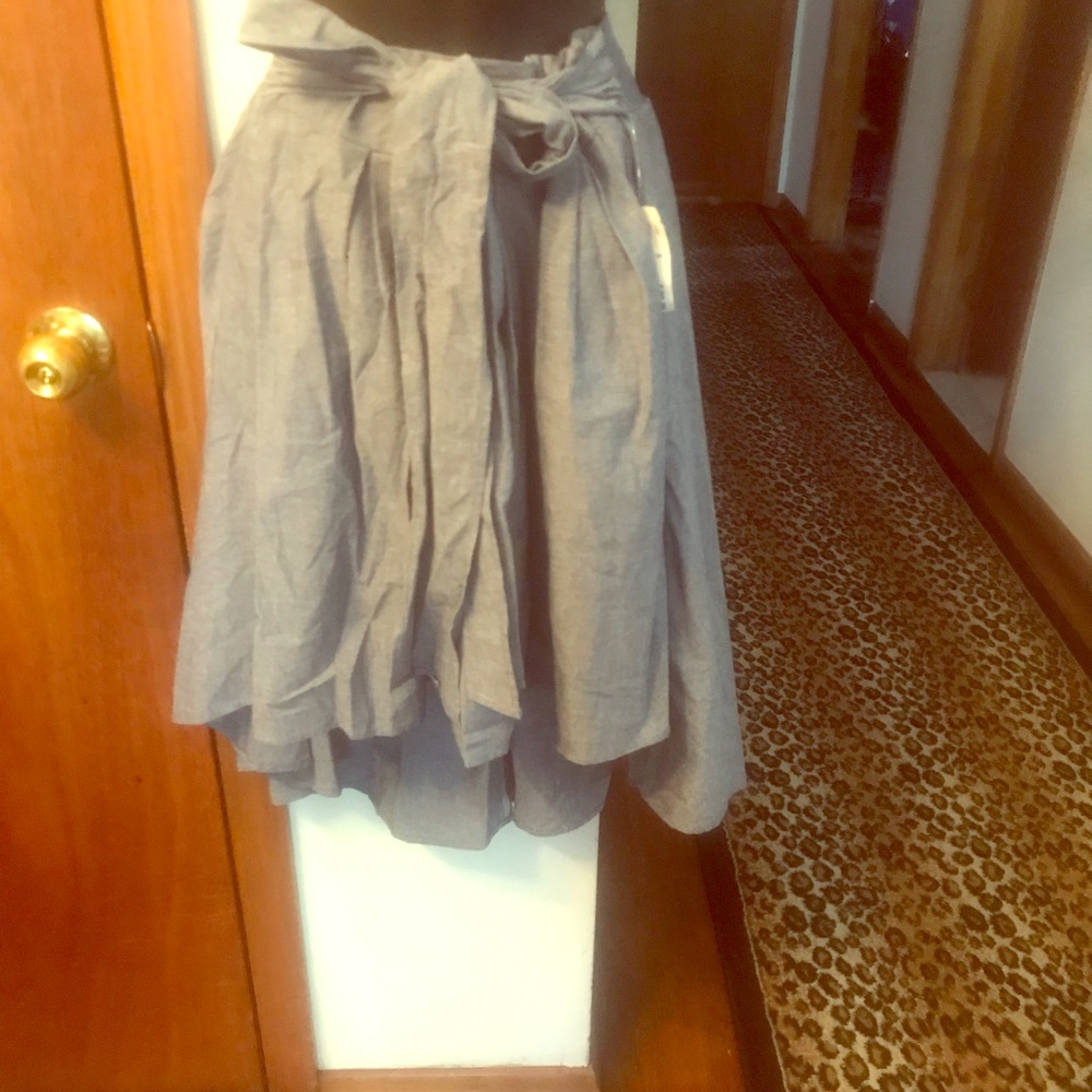 Ladies high and low skirt